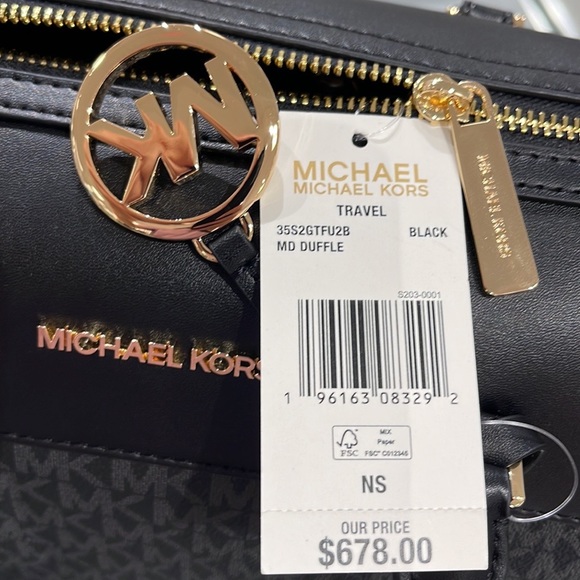 Michael Kors med Duffel Travel - Leather/Coated
NWT
35S2GTFU2B
BLACK - Picture 6 of 16